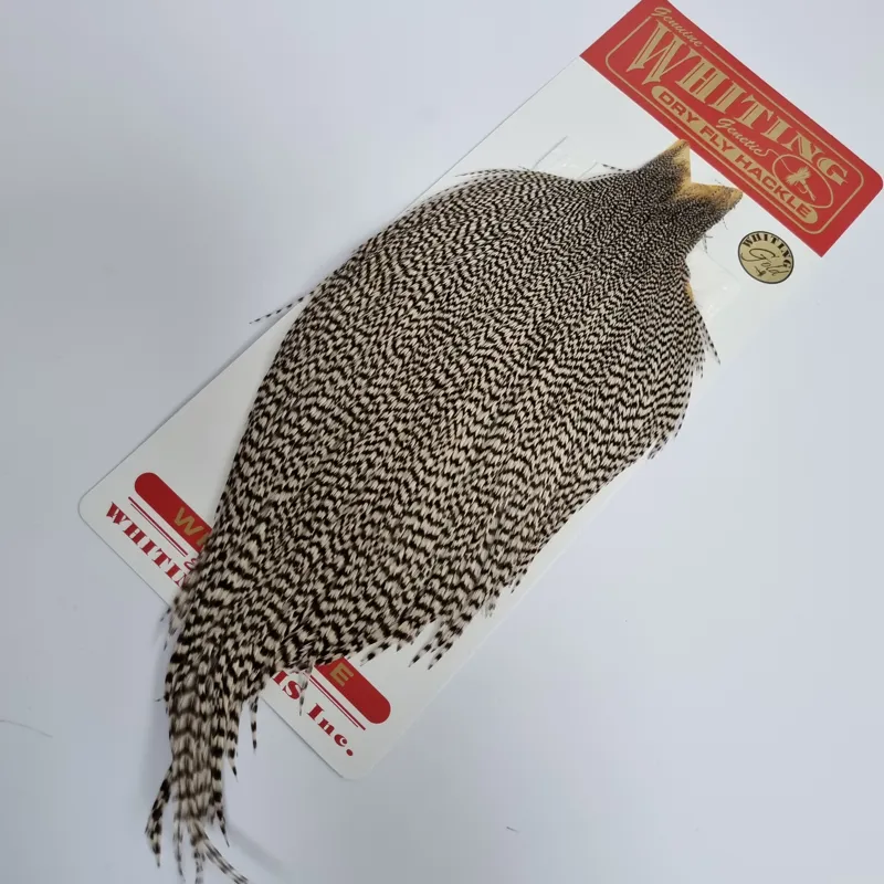 Whiting Gold Grade Rooster Cape in Grizzly A